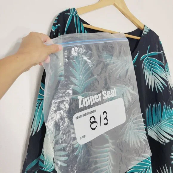 Women's Black Teal Leaf Print Cap Sleeves Tank Top Underneath Blouse Plus Size - Picture 8 of 8